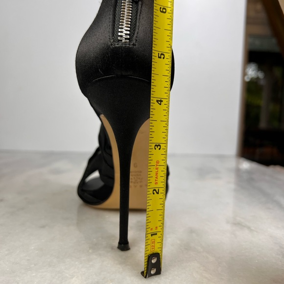 Casadei Satin Heel Stiletto Sandal with zipper back - Picture 5 of 15